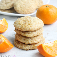 Sugar Rolled Clementine Cookies #clementineoranges #clementine #cookies #sugar #sugarrolled #dessert #tableforsevenblog