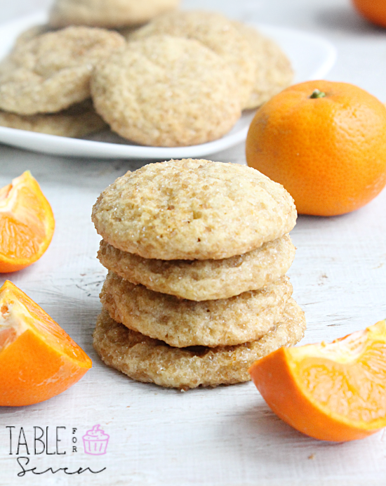 Sugar Rolled Clementine Cookies #clementineoranges #clementine #cookies #sugar #sugarrolled #dessert #tableforsevenblog