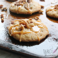 Turtle Cookies #turtle #caramel #pecaon #cookies #dessert #tableforsevenblog