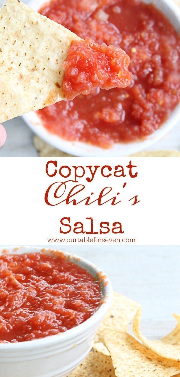 Copycat Chili's Salsa from Table for Seven