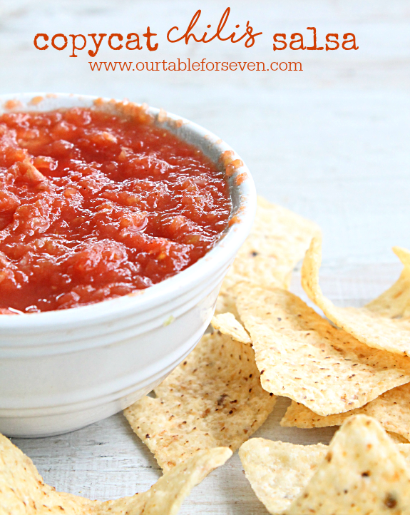 Copycat Chili's Salsa from Table for Seven
