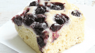 Crock Pot Blueberry Snack Cake from Table for Seven