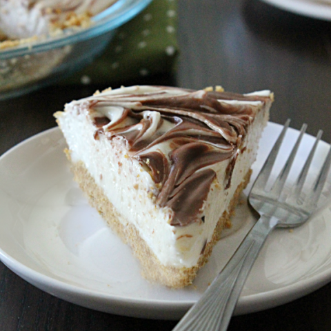 No Bake S'mores Cheesecake #nobake #smores #cheesecake #dessert #tableforsevenblog