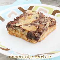 Chocolate Marble Gooey Butter Cake from Table for Seven