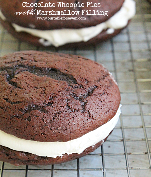 Chocolate Whoopie Pies with Marshmallow Filling