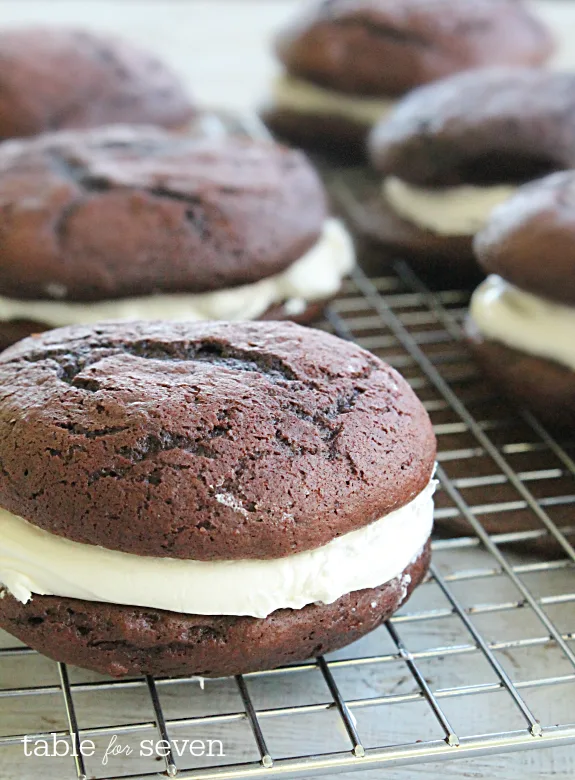 Chocolate Whoopie Pies with Marshmallow Filling