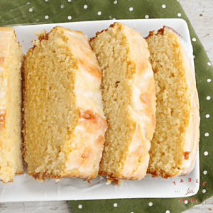 Buttermilk Pound Cake with Buttermilk Glaze from Table for Seven