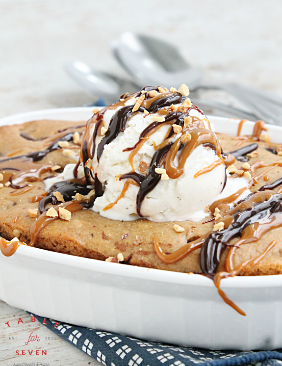 Chocolate Chip Paradise Pie #chocolatechip #copycatrecipe #pie #dessert #tableforsevenblog