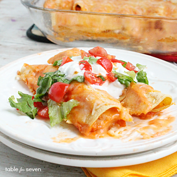 Creamy Chicken Enchilada Casserole