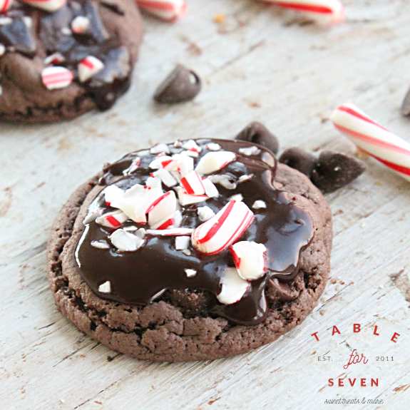 Double Chocolate Peppermint Cookies #doublechocolate #peppermint #cookies #chocolate #dessert 