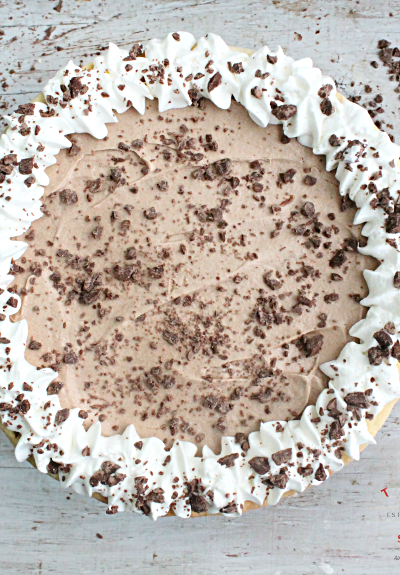 French Silk Pie #pie #chocolate #dessert #frenchsilkpie #tableforsevenblog