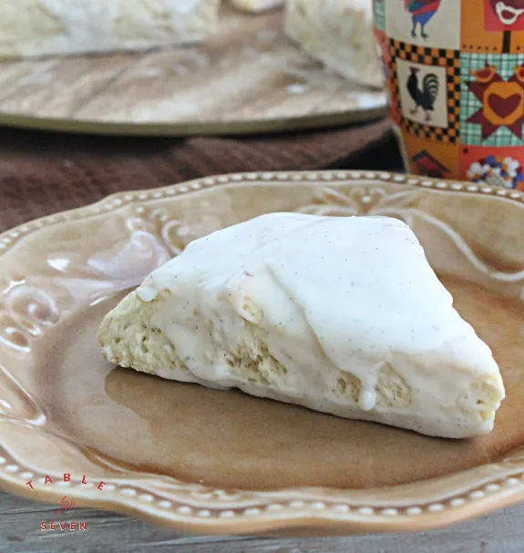 Vanilla Bean Scones #scones #vanilla #vanillabean #tableforsevenblog 