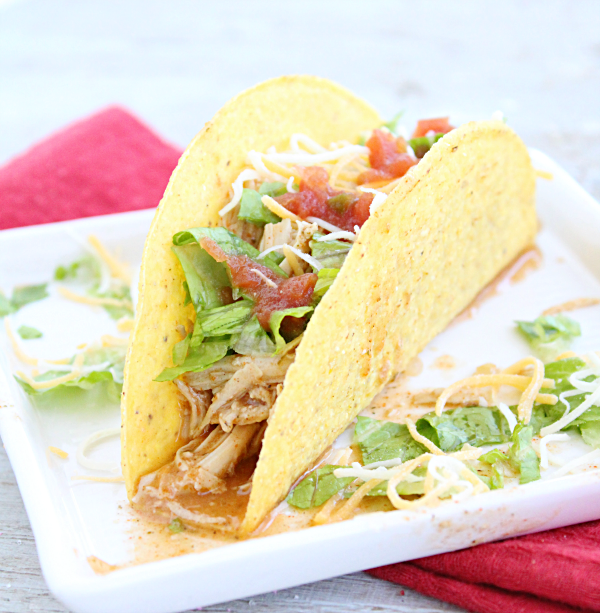 Crock Pot Cool Ranch Tacos from Table for Seven