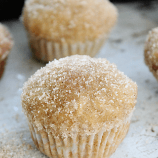 Mini Cinnamon Sugar Applesauce Muffins from Table for Seven