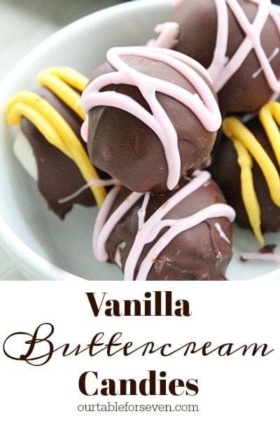 Vanilla Buttercream Candies from Table for Seven Pinterest