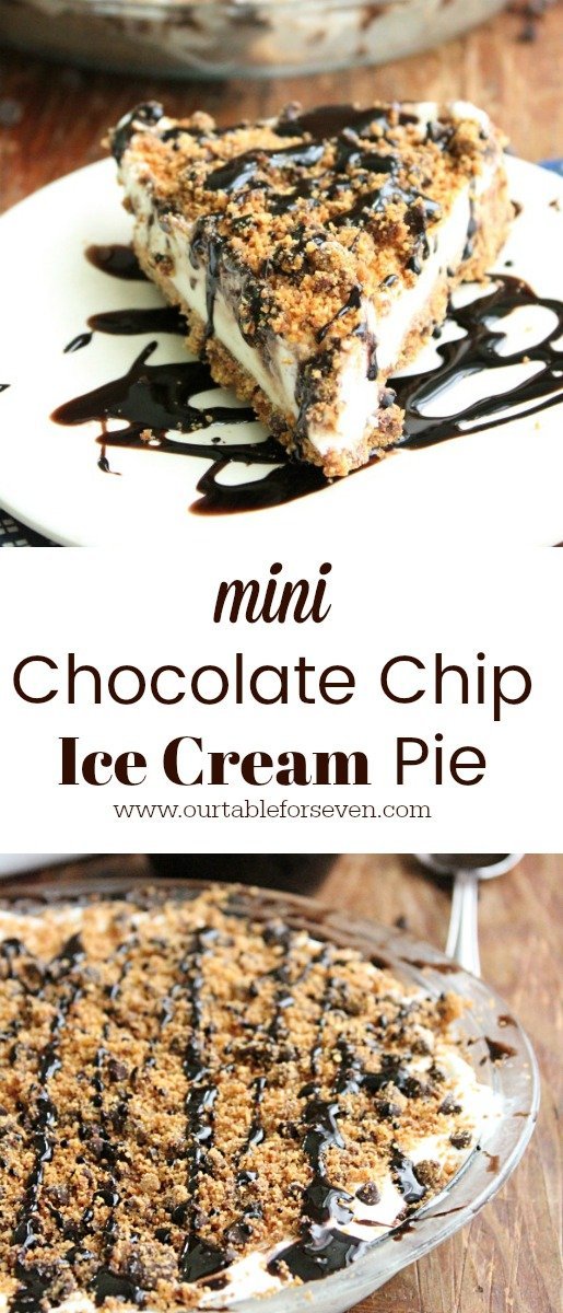 Mini Chocolate Chip Ice Cream Pie from Table for Seven