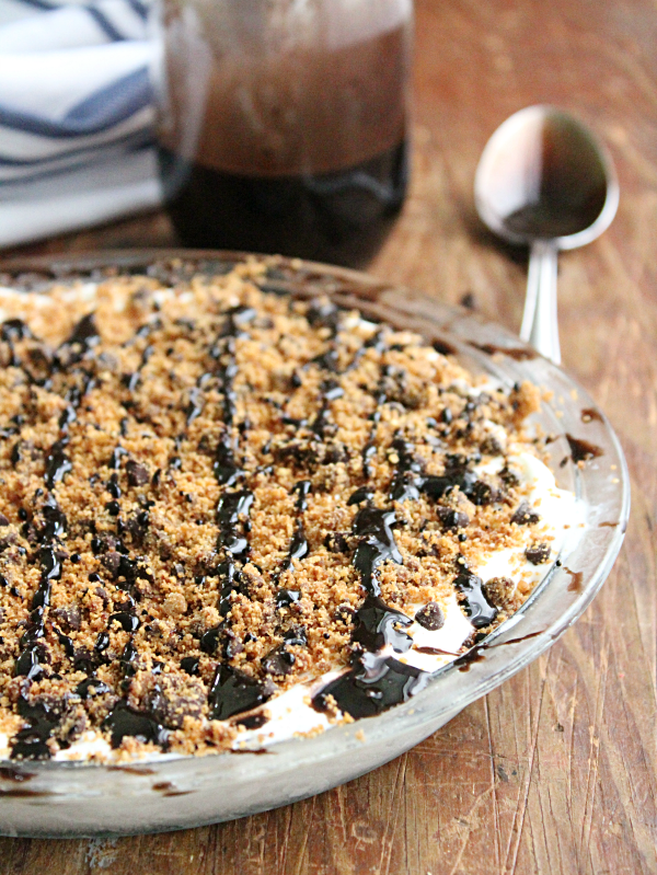 Mini Chocolate Chip Ice Cream Pie from Table for Seven 