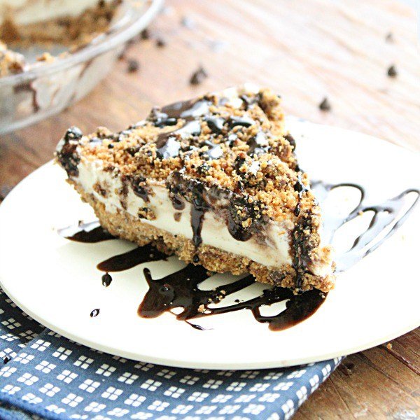 Mini Chocolate Chip Ice Cream Pie from Table for Seven 