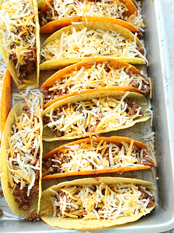 Oven Tacos with Homemade Taco Seasoning from Table for Seven
