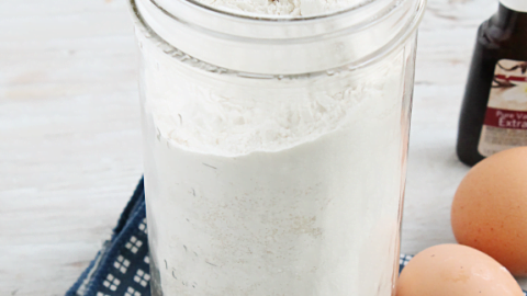 Homemade Yellow Cake Mix #cakemix #yellowcakemix #homemade #tableforsevenblog