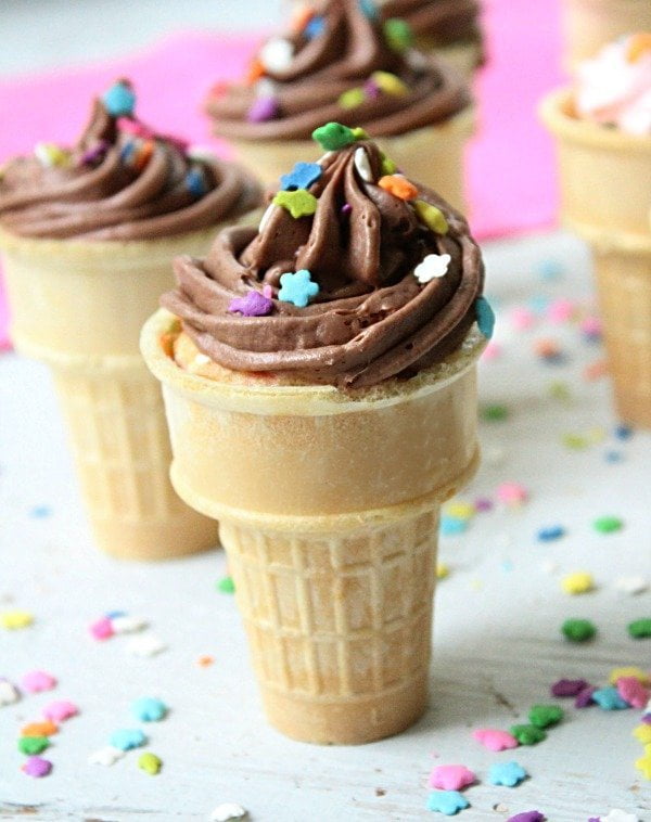 Ice Cream Cone Cupcakes Table For Seven Food For You The Family