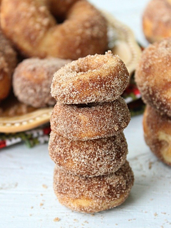 Baked Apple Cider Doughnuts from Table for Seven