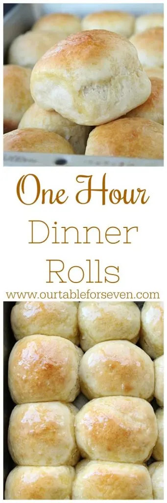 One Hour Dinner Rolls #dinnerolls #bread #tableforsevenblog qOne Hour Dinner Rolls #dinnerolls #bread #tableforsevenblog 