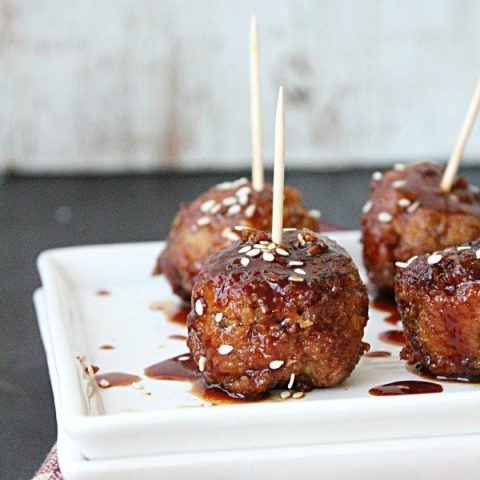 Slow Cooker Asian Sesame Turkey Meatballs