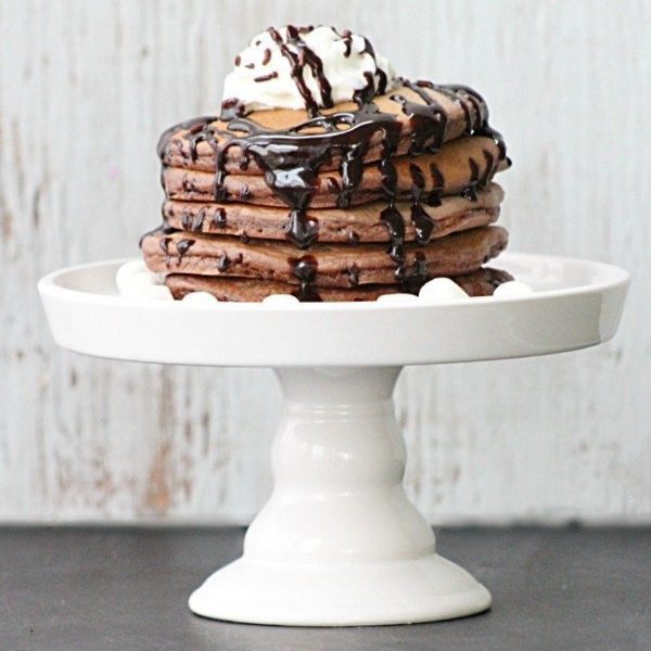 Hot Cocoa Pancakes from Table for Seven