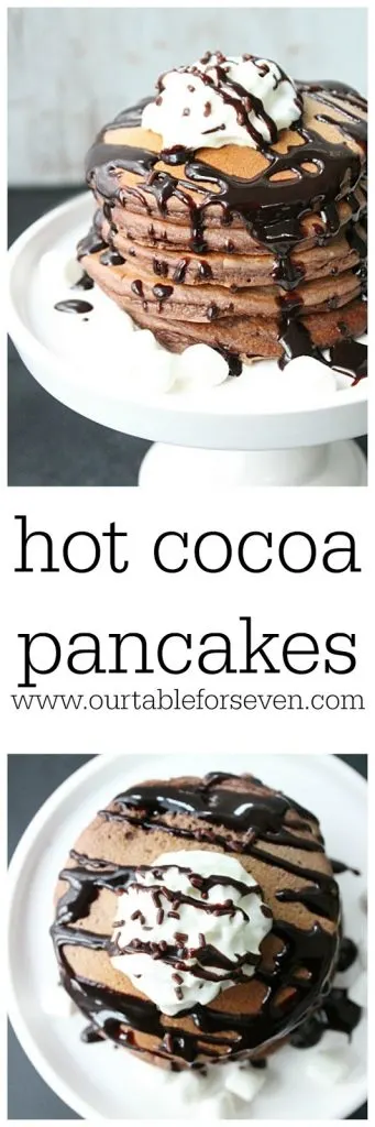 Hot Cocoa Pancakes from Table for Seven