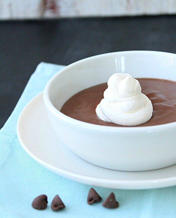 Homemade Chocolate Pudding from Table for Seven #chocolatepudding #homemade