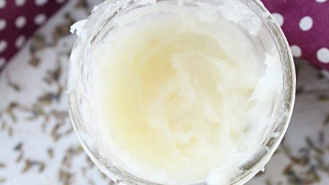 Homemade Lavender Lotion #lotion #homemade #lavender #tableforsevenblog