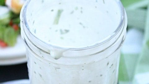 HOMEMADE RANCH DRESSING-NO MAYO NEEDED! from Table for Seven