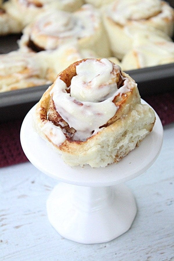 Frozen Bread Dough Cinnamon Rolls from Table for Seven 