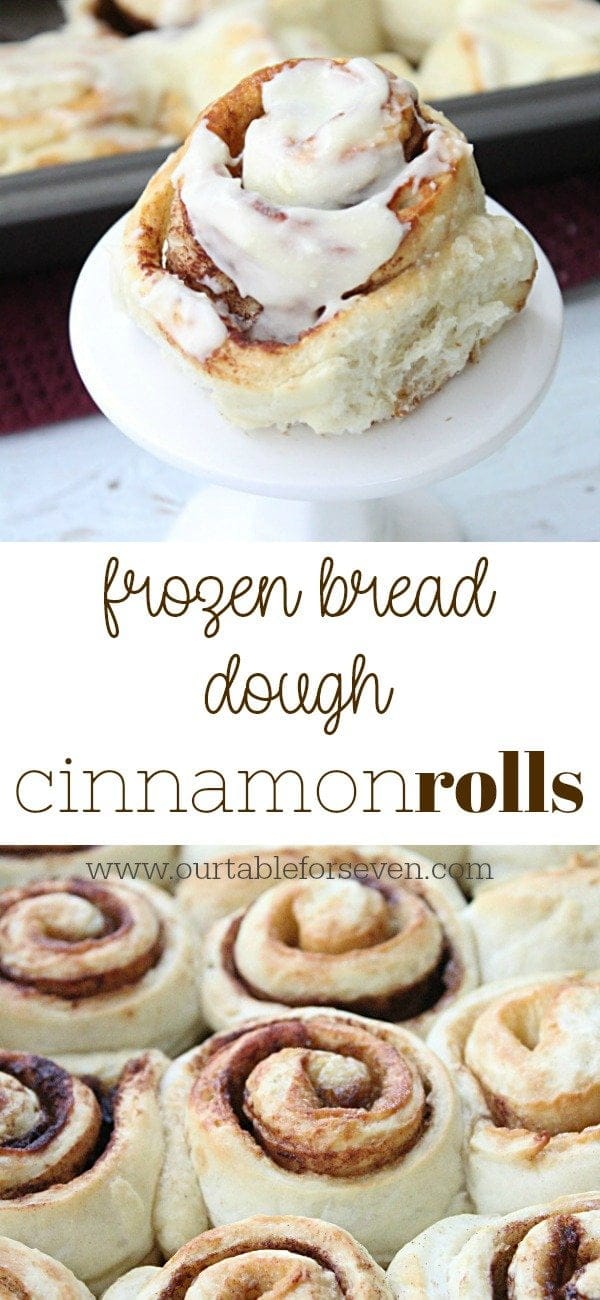 Frozen Bread Dough Cinnamon Rolls from Table for Seven