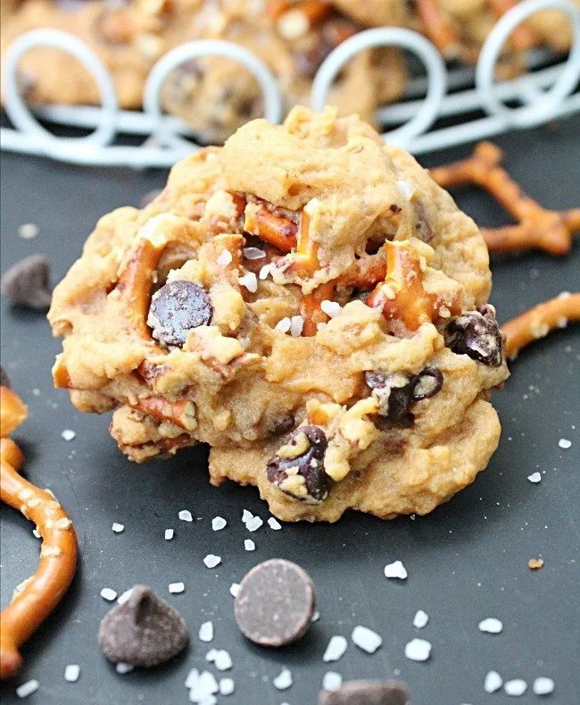 Butterscotch Pudding Pretzel Cookies from Table for Seven