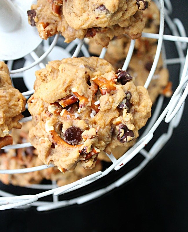 Butterscotch Pudding Pretzel Cookies from Table for Seven