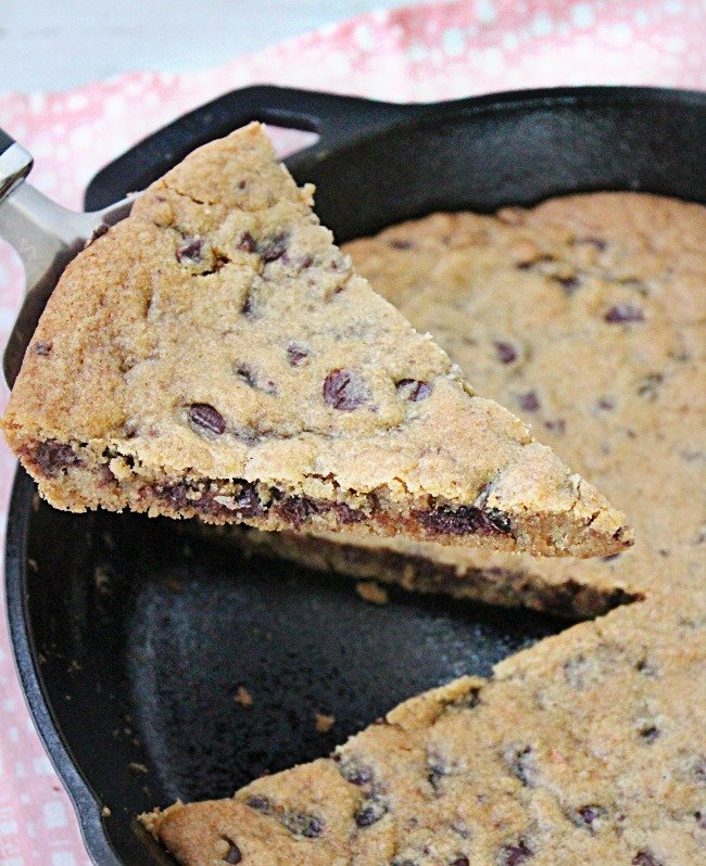 Skillet Chocolate Chip Cookie from Table for Seven