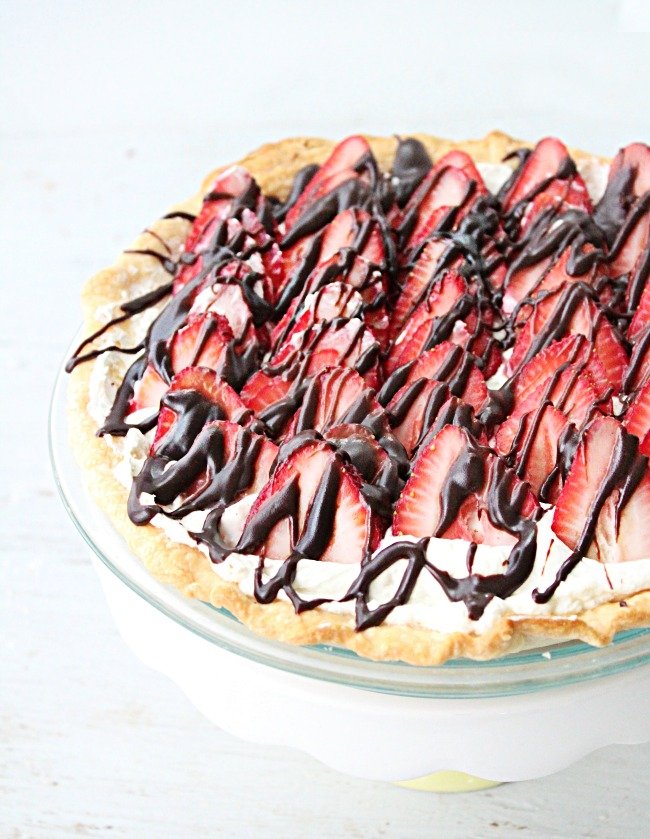 Strawberry Cream Pie from Table for Seven