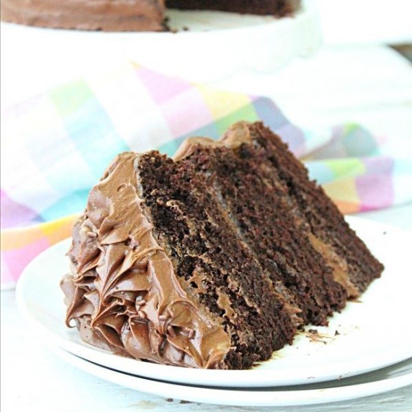 Chocolate Blackout Cake #chocolate #cake #layercake #dessert #recipe #tableforsevenblog @tableforseven