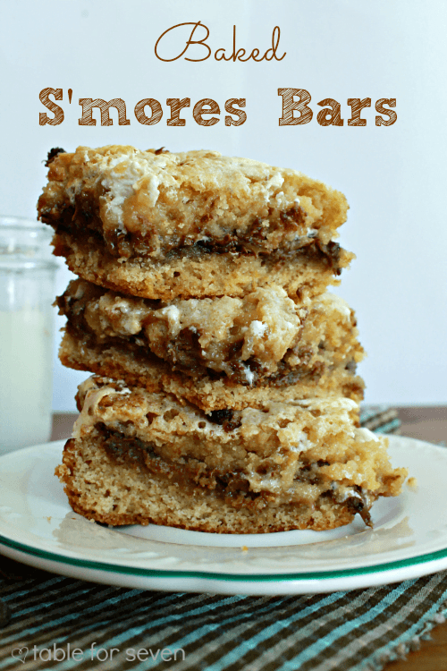 baked s’mores bars