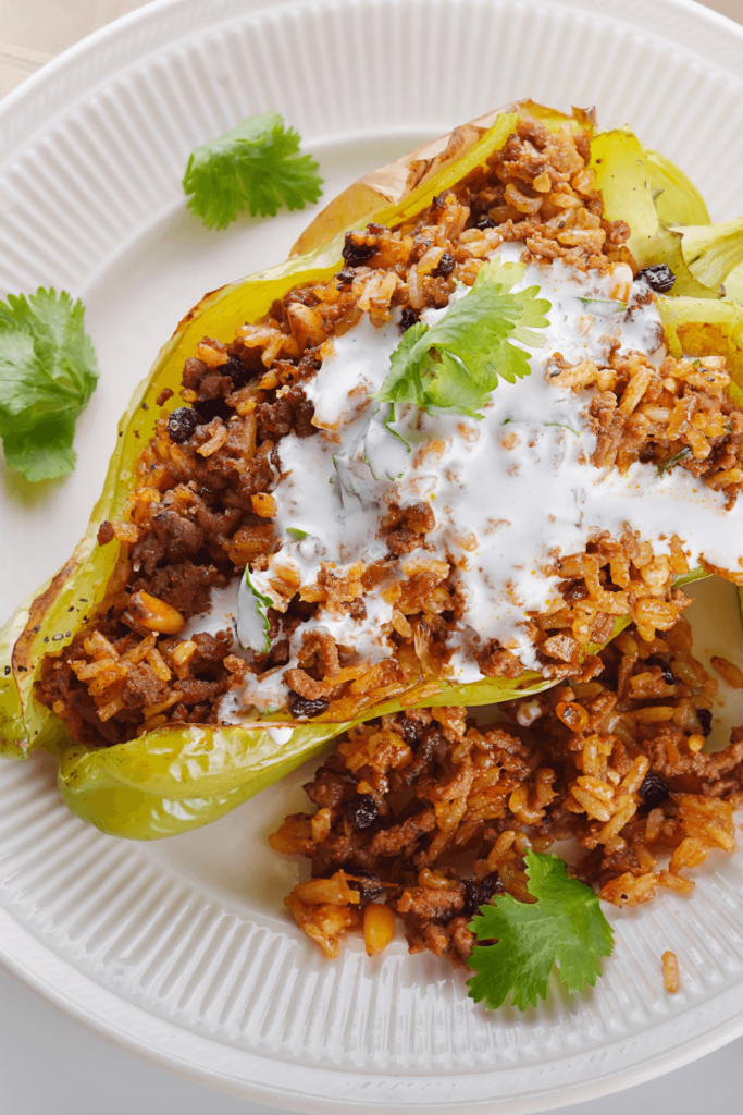 Bobby Flay Stuffed Poblano Peppers
