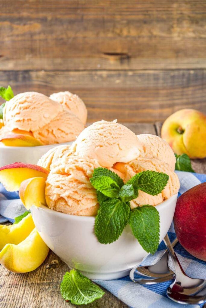 Pioneer Woman Homemade Peach Ice Cream