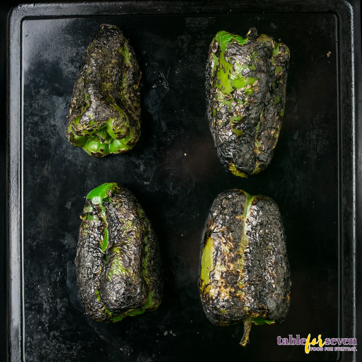 Burned peppers