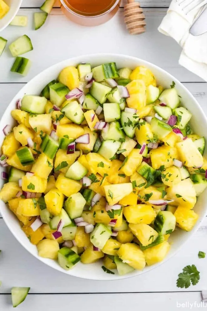Cucumber Pineapple Thai Salad
