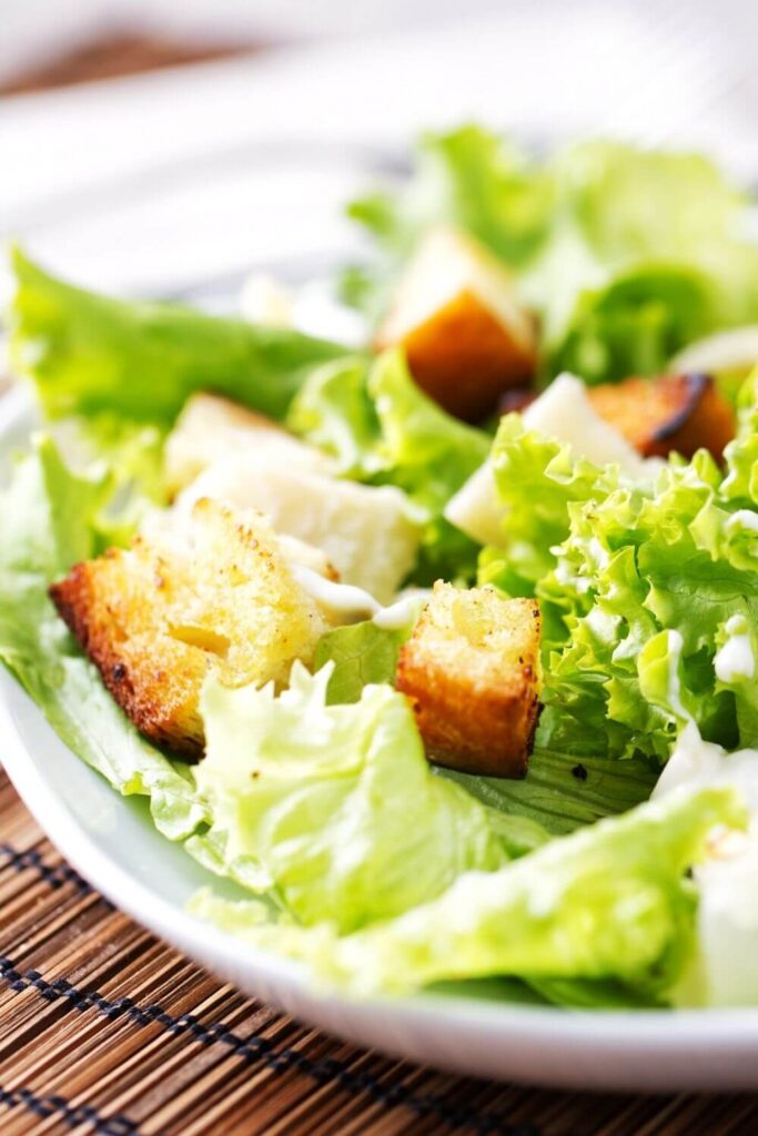Vegan Avocado Caesar Salad