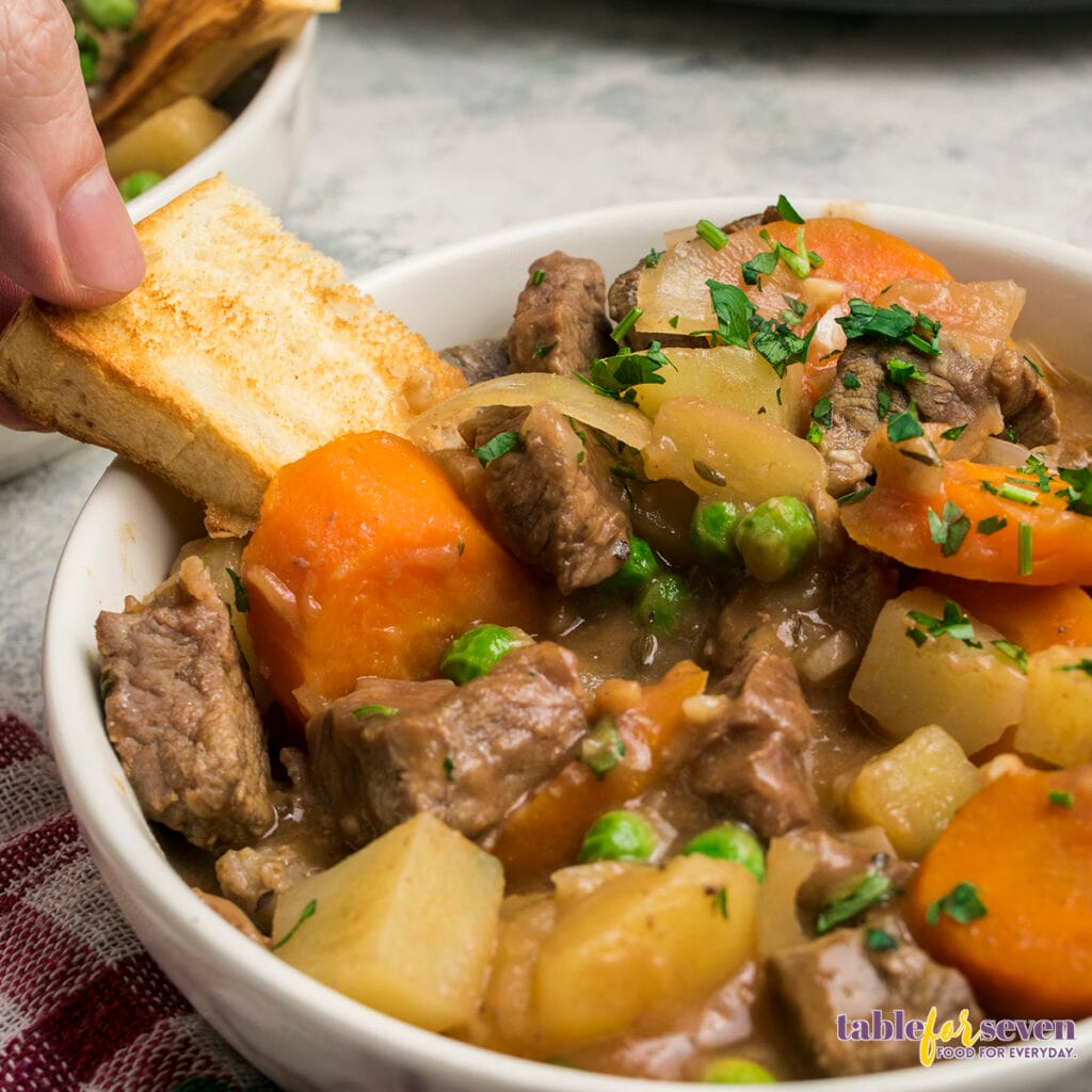 Pioneer Woman's Crockpot Beef Stew - Table for Seven