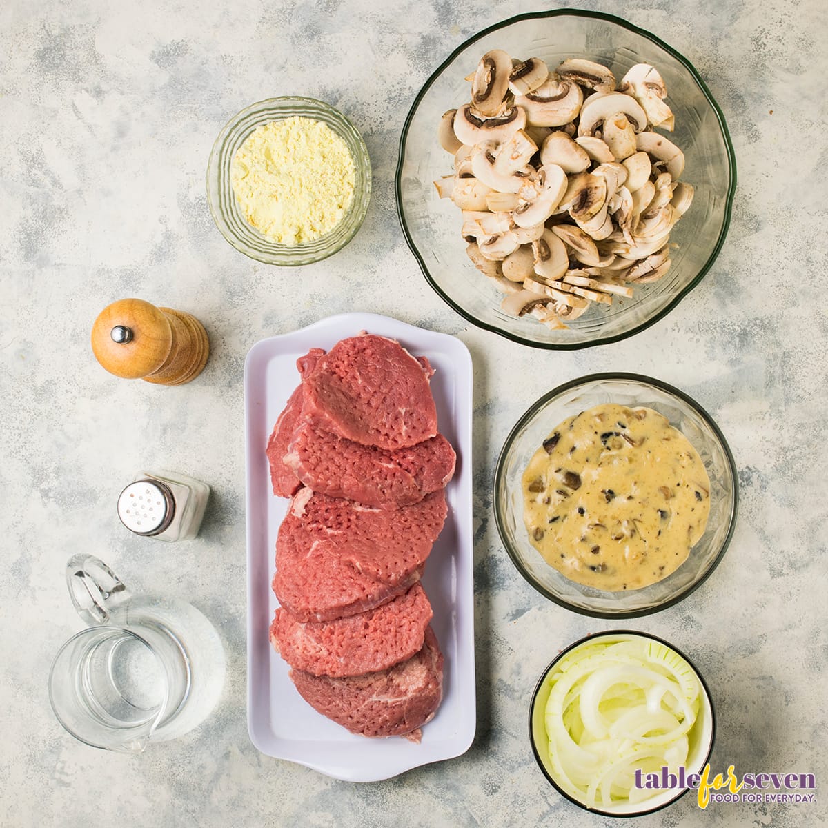 Crock Pot Cube Steak Ingredients