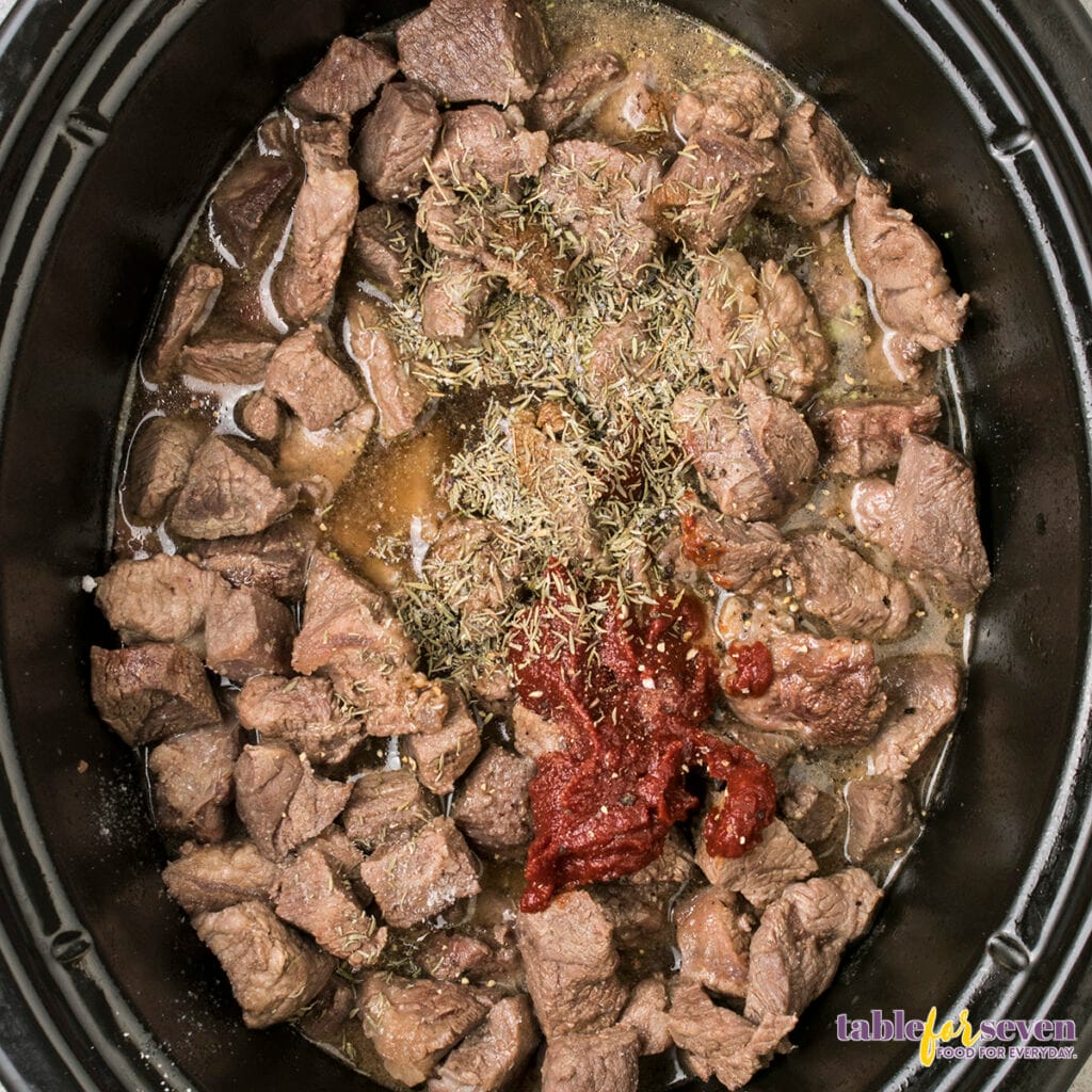 Pioneer Woman's Crockpot Beef Stew - Table for Seven
