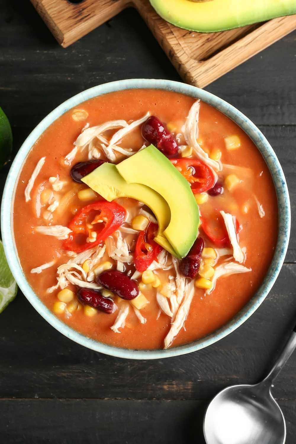 Slow Cooker Tex Mex Chicken Soup